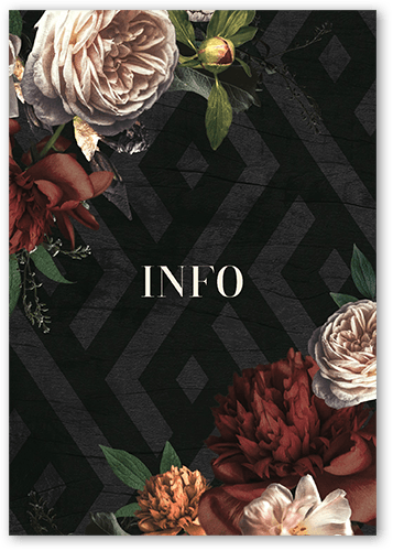 Natural Refinement Wedding Enclosure Card, Black, Matte, 100% Recycled Cardstock , Square