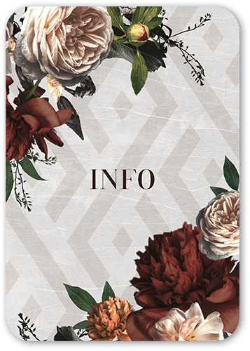 Natural Refinement Wedding Enclosure Card, White, Signature Smooth Cardstock, Rounded, White