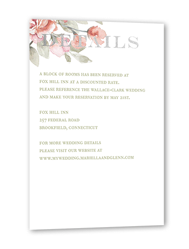 Pink And Silver Invitations