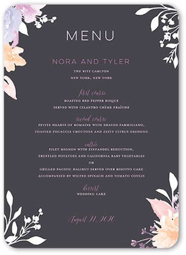 Rounded Flat Menus