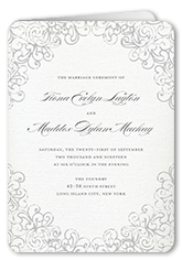 dazzling lace wedding program