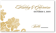 luscious lacing wedding place card