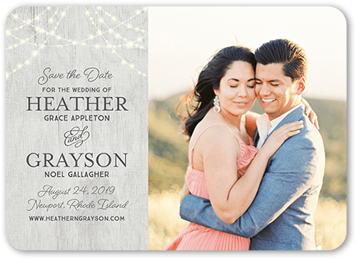 Glowing Ceremony Save The Date Cards Shutterfly