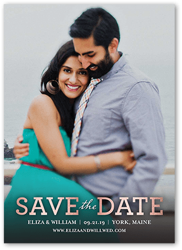 Focused On Forever Love Save The Date, none, Pink, 5x7, Matte, Signature Smooth Cardstock, Square