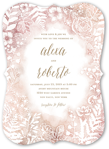 Floral Silhouette 5x7 Stationery Card By Lady Jae Shutterfly