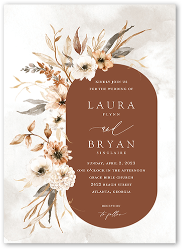 Orange Wedding Invitations