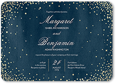 elegant sky wedding invitation