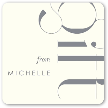 Deco Type Stickers, StickersWhite