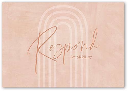 Textured Times Wedding Response Card, Beige, Matte, 100% Recycled Cardstock , Square, Pueblo