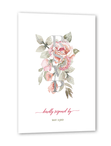 Pink And Silver Invitations