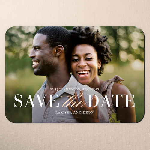 Radiant Union Save The Date, Beige, Magnet, Matte