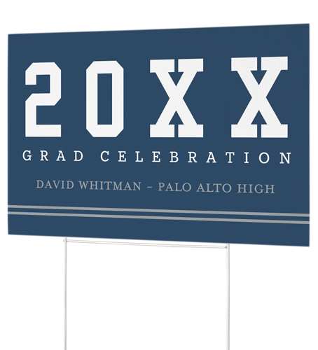 Alum Years Yard Sign, Blue