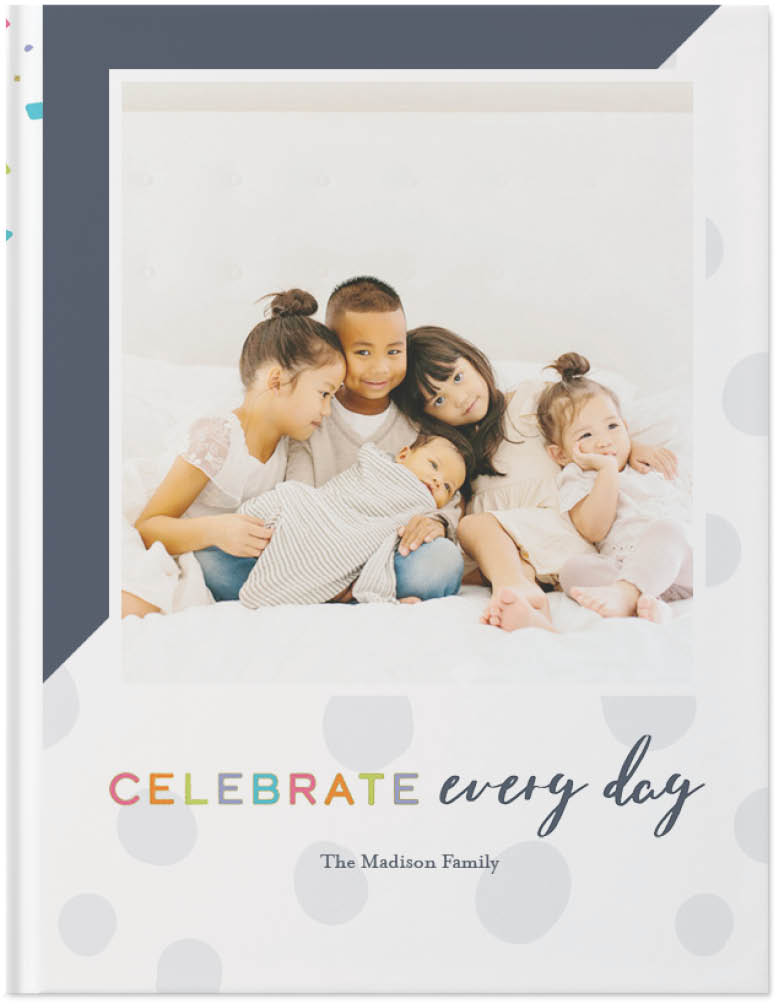 Celebrate Family by Float Paperie Photo Book, 11x8, Hard Cover - Glossy, Standard Pages