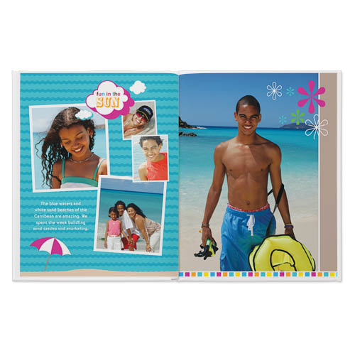 Fun In The Sun Photo Book, 11x8, Hard Cover - Glossy, Standard Pages