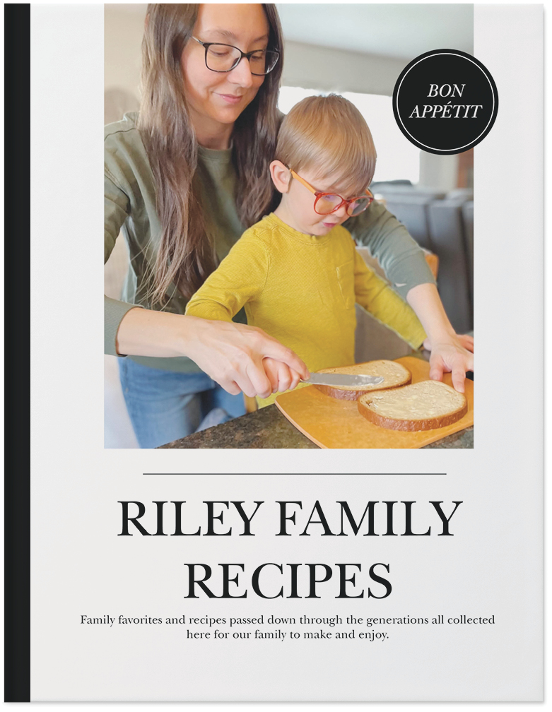 Classic Recipes Photo Book, 11x8, Hard Cover - Glossy, Standard Pages