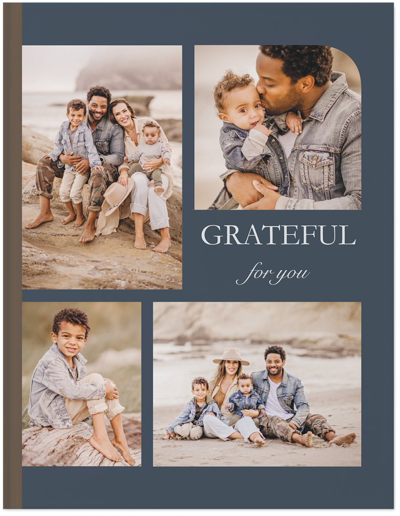 Grateful For You Photo Book, 11x8, Hard Cover - Glossy, Standard Pages