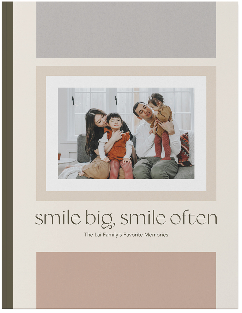 Modern Light Neutrals Photo Book, 11x8, Soft Cover, Standard Pages