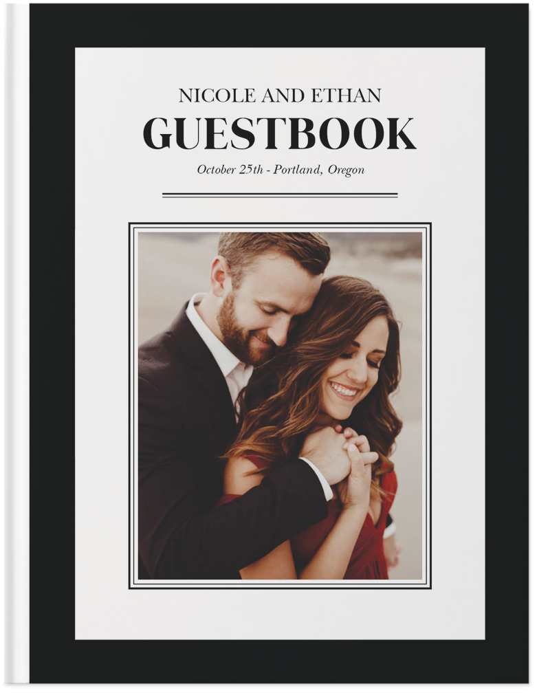 Our Wedding Day Guestbook Photo Book, 11x8, Hard Cover - Glossy, Standard Pages