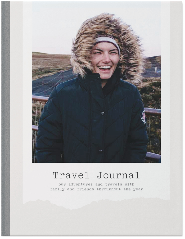 Travel Journal Photo Book, 11x8, Hard Cover - Glossy, Standard Pages