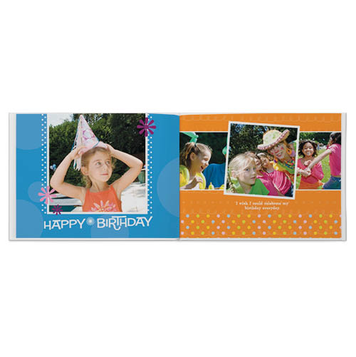 Birthday Blowout Photo Book, 11x14, Professional Flush Mount Albums, Flush Mount Pages