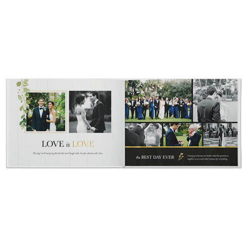 Classic Vows Photo Book, 11x14, Professional Flush Mount Albums, Flush Mount Pages