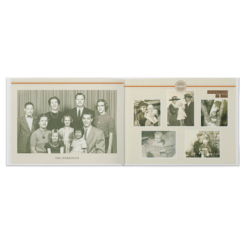 Family Memories Photo Book, 8x11, Professional Flush Mount Albums, Flush Mount Pages