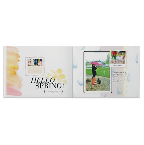 Hello Spring Photo Book, 8x11, Professional Flush Mount Albums, Flush Mount Pages