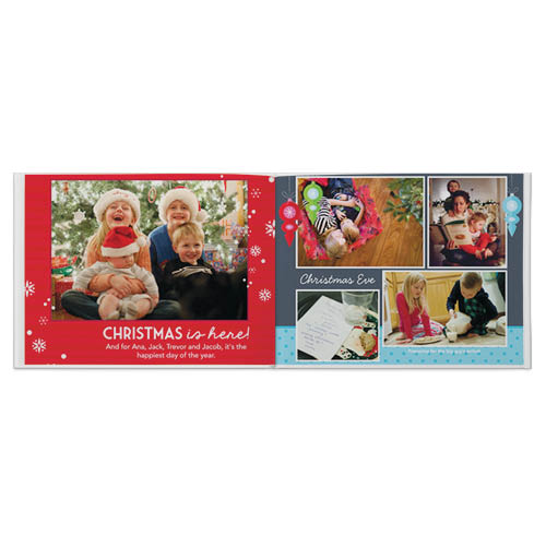 Holiday Memories Photo Book, 8x11, Professional Flush Mount Albums, Flush Mount Pages