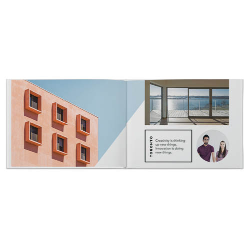 Modern Gallery Photo Book, 8x11, Professional Flush Mount Albums, Flush Mount Pages