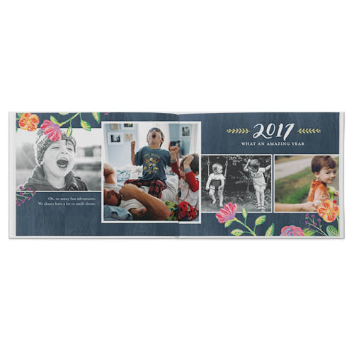 Painted Seasons Photo Book, 11x14, Professional Flush Mount Albums, Flush Mount Pages