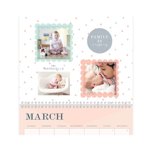 Precious Memories Wall Calendar, 8x11