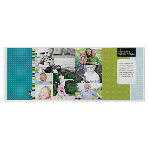 Project Life: Turquoise Edition Photo Book, 11x14, Professional Flush Mount Albums, Flush Mount Pages