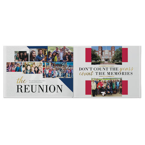 Reunion Photo Book, 8x11, Professional Flush Mount Albums, Flush Mount Pages