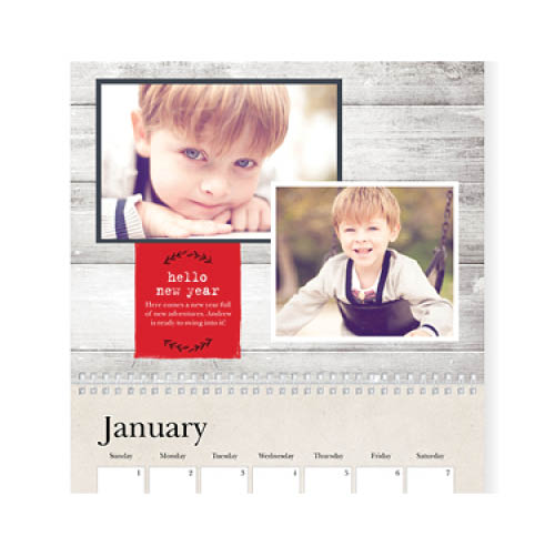 Rustic Charm Wall Calendar, 8x11