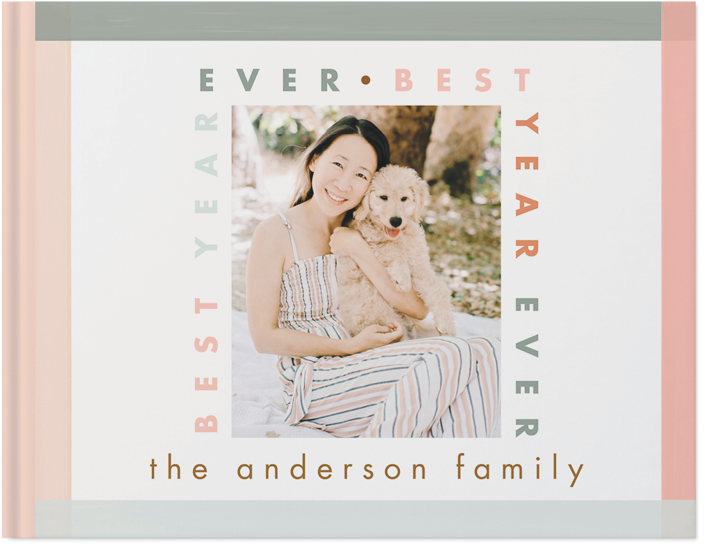 Cheerful Patterns Photo Book, 8x11, Hard Cover - Glossy, PROFESSIONAL 6 COLOR PRINTING, Standard Pages