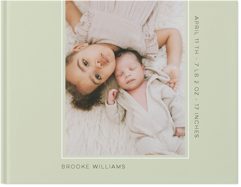 Tiny Moments Photo Book, 11x14, Hard Cover - Glossy, PROFESSIONAL 6 COLOR PRINTING, Standard Pages