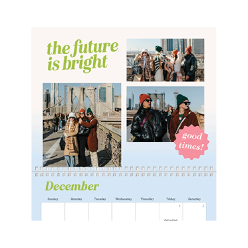 The Future is Bright Calendar Wall Calendar, 8x11