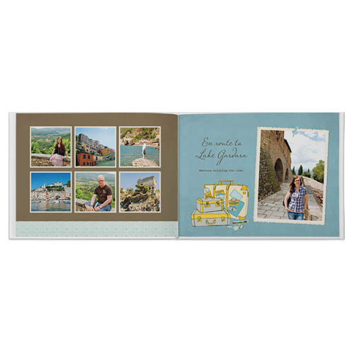Premium Photo  Album with photos of travel and vintage, photo book