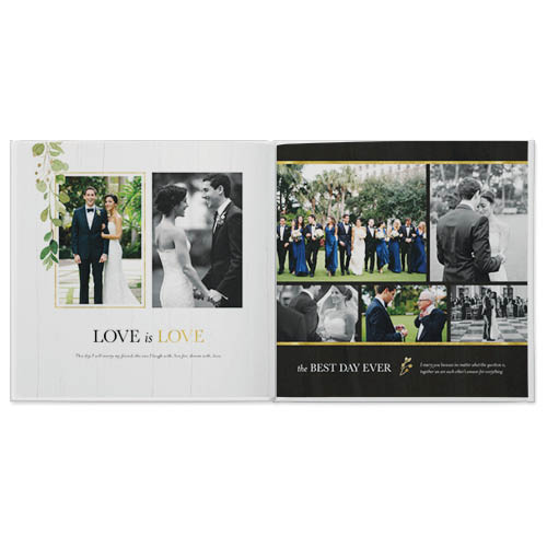 Classic Vows Photo Book, 8x8, Professional Flush Mount Albums, Flush Mount Pages