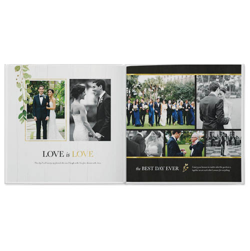 Classic Vows Photo Book, 12x12, Professional Flush Mount Albums, Flush Mount Pages