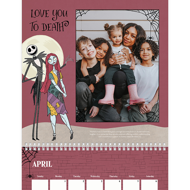 Disney Tim Burton's The Nightmare Before Christmas Wall Calendar, 12x12