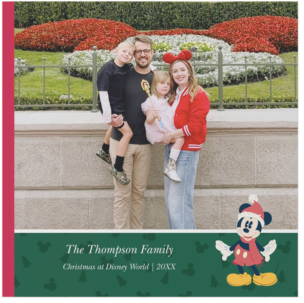 Disney Mickey and Friends Christmas Photo Book, 8x8, Soft Cover, Standard Pages