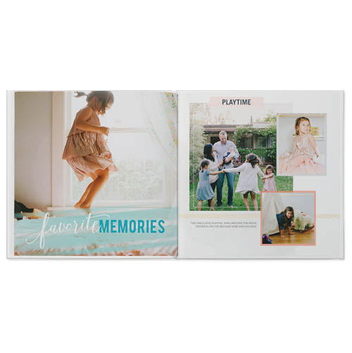 Everyday Watercolor Photo Book, 8x8, Professional Flush Mount Albums, Flush Mount Pages