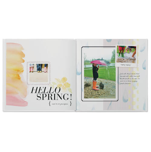 Hello Spring Photo Book, 10x10, Professional Flush Mount Albums, Flush Mount Pages