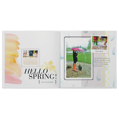 Hello Spring Photo Book, 12x12, Professional Flush Mount Albums, Flush Mount Pages