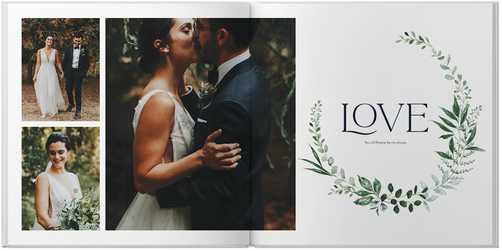 Elegant Wedding Greenery by Kim Thoa 10x10 Photo Book Preview 1