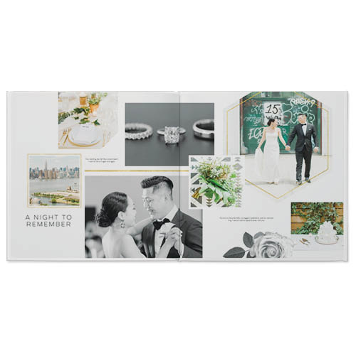 Modern Love Story Photo Book, 8x8, Professional Flush Mount Albums, Flush Mount Pages