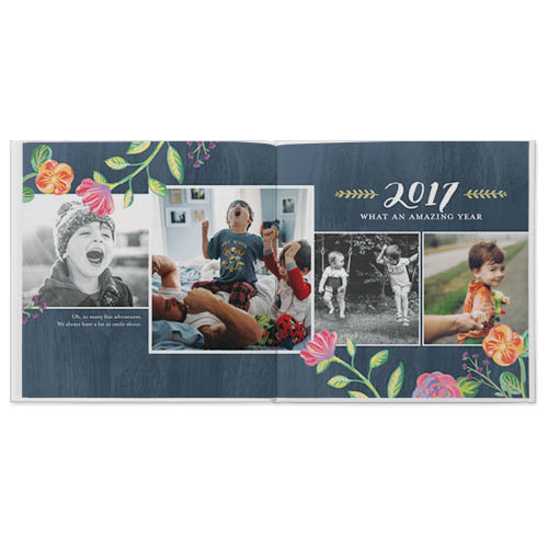 Painted Seasons Photo Book, 8x8, Professional Flush Mount Albums, Flush Mount Pages