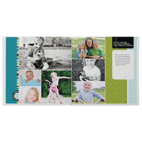 Project Life: Turquoise Edition Photo Book, 8x8, Professional Flush Mount Albums, Flush Mount Pages