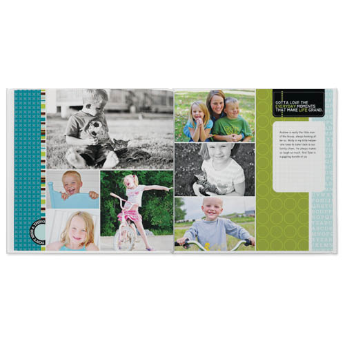 Project Life: Turquoise Edition Photo Book, 10x10, Professional Flush Mount Albums, Flush Mount Pages